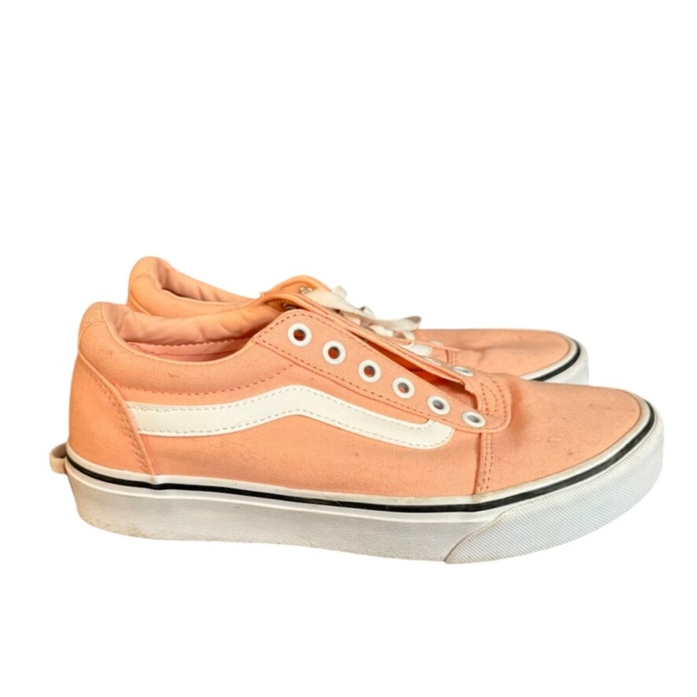 Vans Old Skool Ward Peach Apricot Canvas Low Top Sneakers Womens 7.5 508731